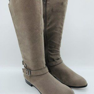 NEW - Style & Co Fabric Boots Women’s Size 8 Taupe Gray